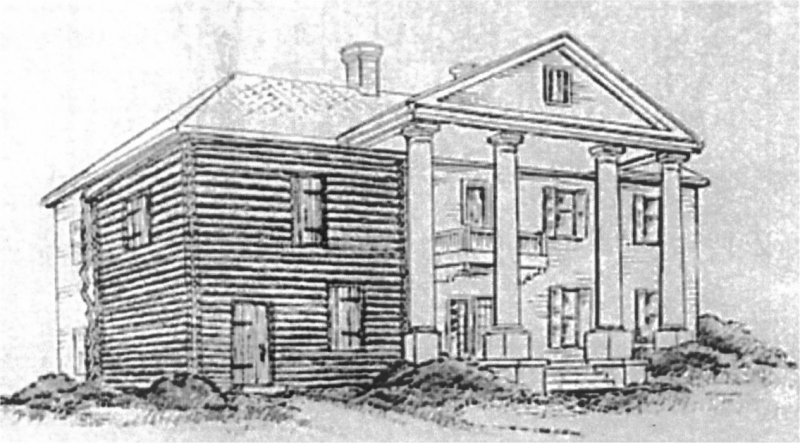 Illustration of the Andrew Ross portion of Cherokee Plantation.